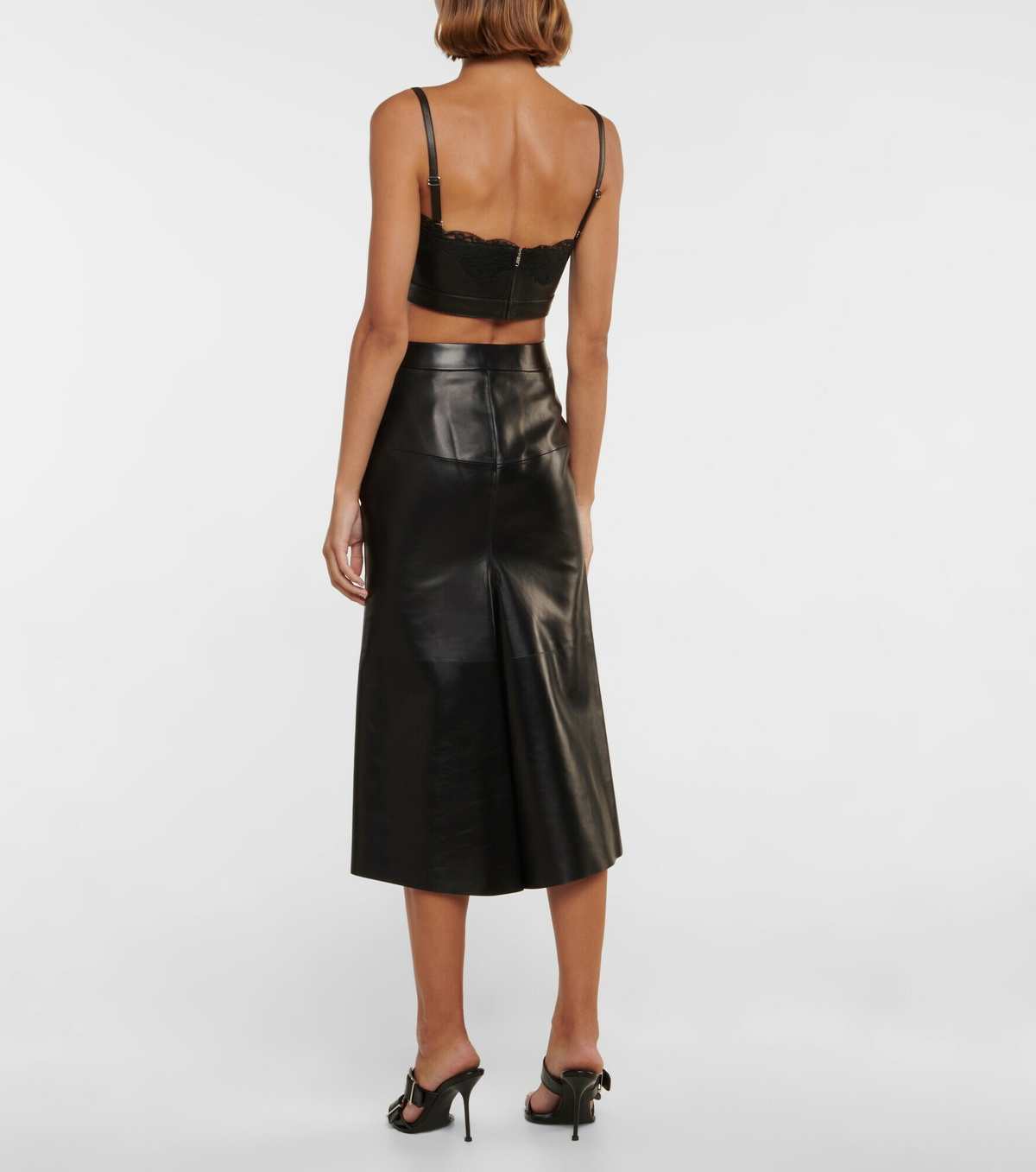 Alexander McQueen - Leather bustier