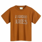 Aries Women's Baby Fit J'Adoro Diamante T-Shirt in Brown 
