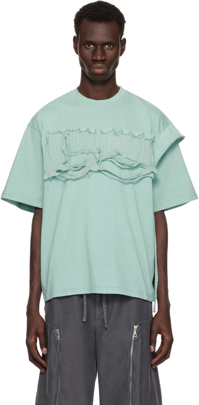 Photo: Ottolinger Blue Distressed Oversized T-shirt
