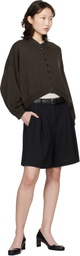 Cordera Brown Cotton & Cashmere Cardigan