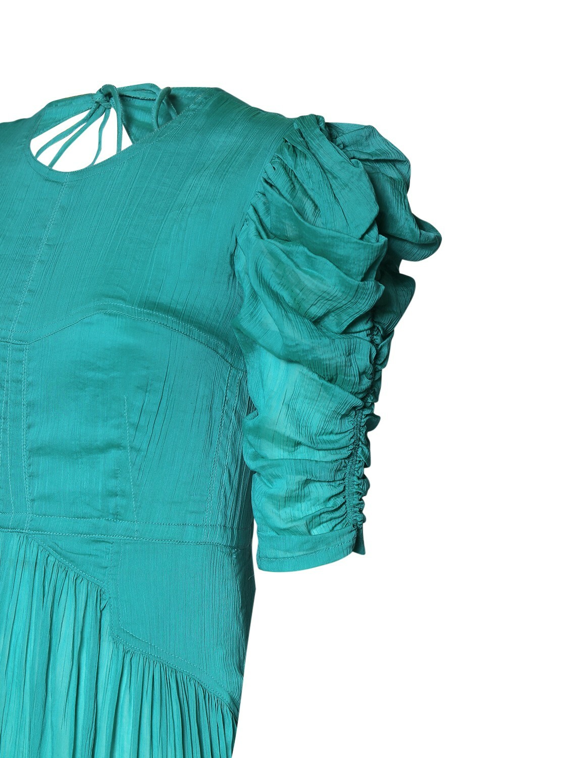 isabel marant dress green ISABEL MARANT ÉTOILE Kali Flounce Dress – Second Nature Boutique main image 1