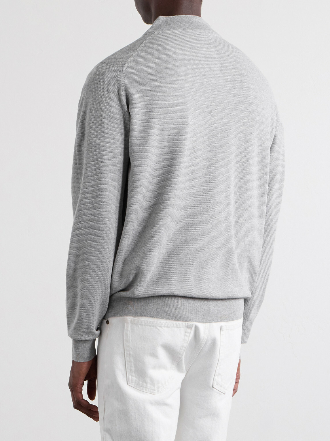 John Smedley - 16.Singular Merino Wool Zip-Up Cardigan - Gray