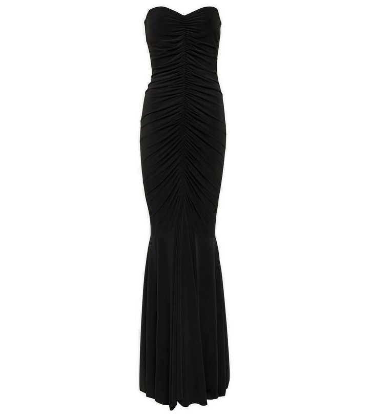 Photo: Norma Kamali Ruched jersey gown