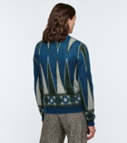 Amiri - Backgammon mohair-blend cardigan