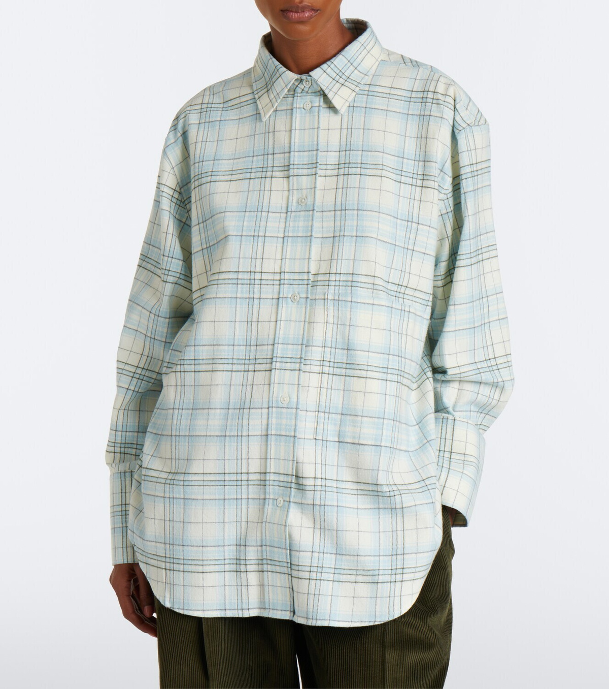 Róhe Checked cotton shirt