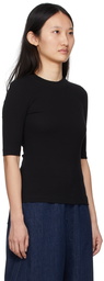 Rosetta Getty Black Cotton T-Shirt