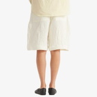 Studio Nicholson Women's Wide Leg Shorts in Parchment