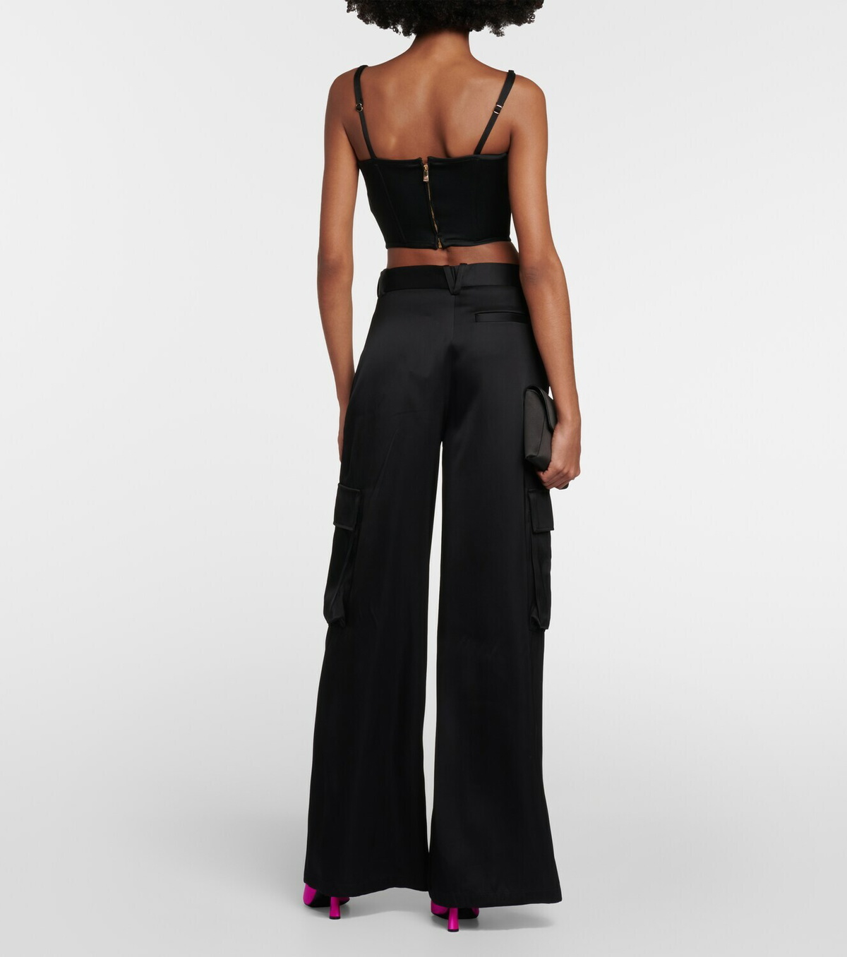 Versace Medusa '95 embellished satin bustier