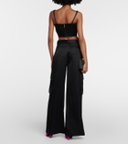 Versace Medusa '95 embellished satin bustier