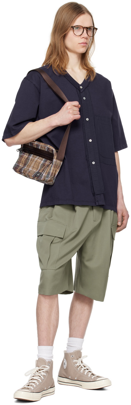 Camiel Fortgens Navy Buttoned T-Shirt