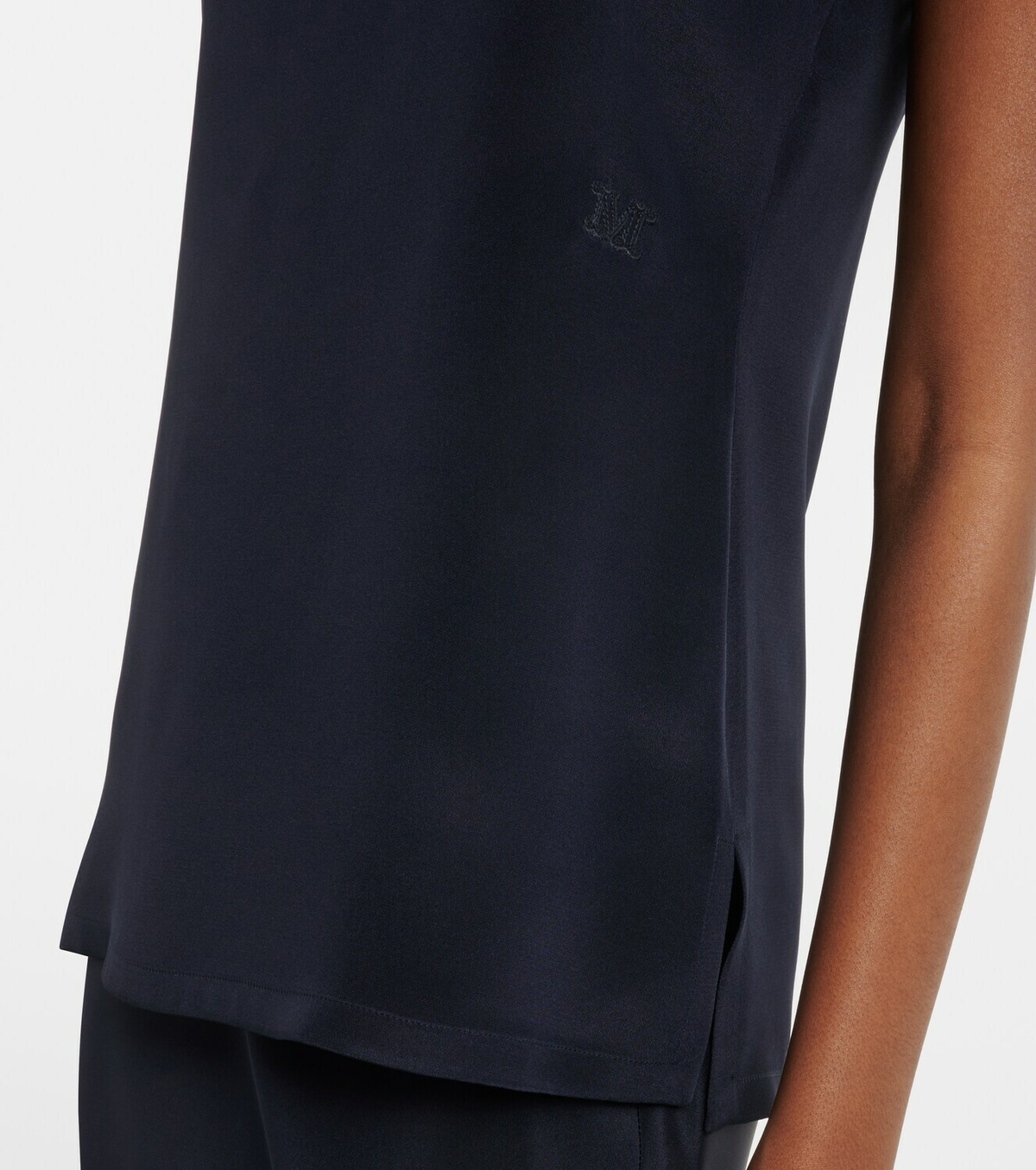 Max Mara Silk crêpe de chine tank top