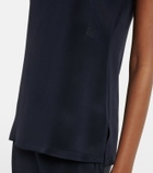 Max Mara Silk crêpe de chine tank top
