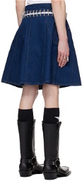Chopova Lowena Blue Otto Denim Skirt