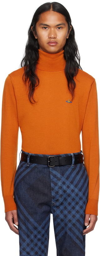 Photo: Vivienne Westwood Orange Embroidered Turtleneck