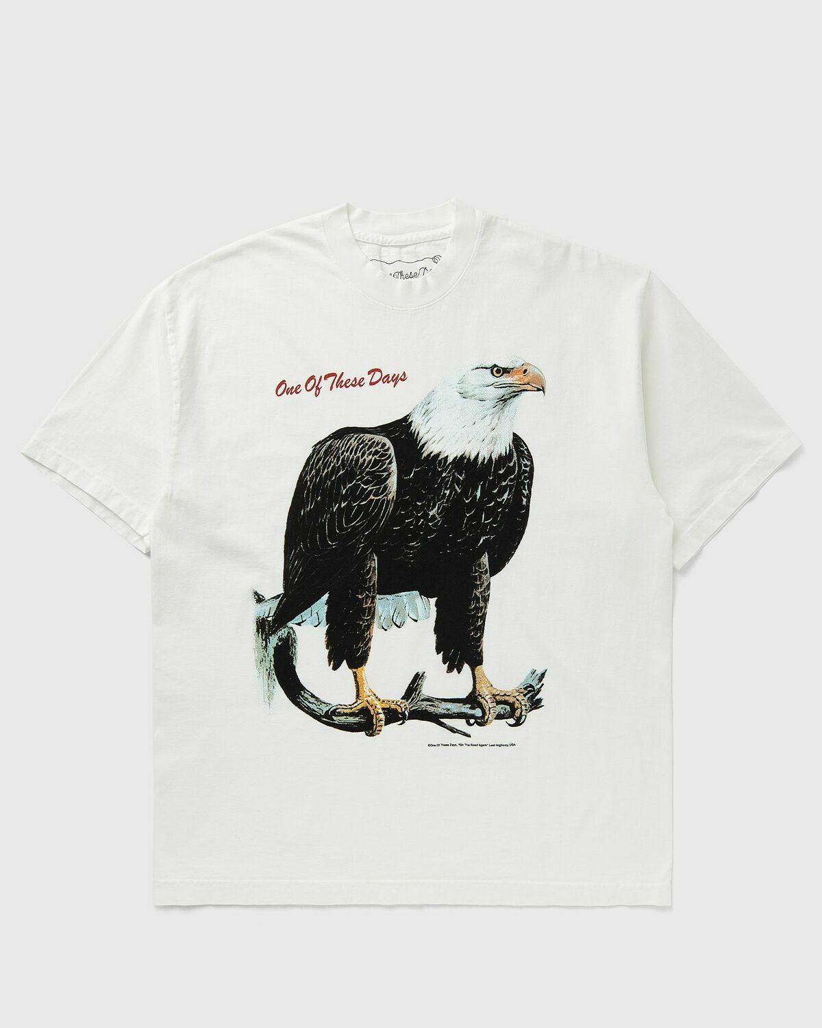 One of these Days BIRD OF PREY TEE White Mens Shortsleefe