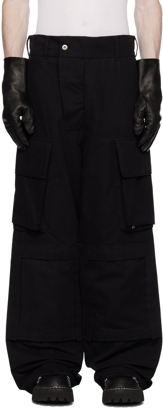 BRYAN JIMENÈZ Black Bunker Cargo Pants