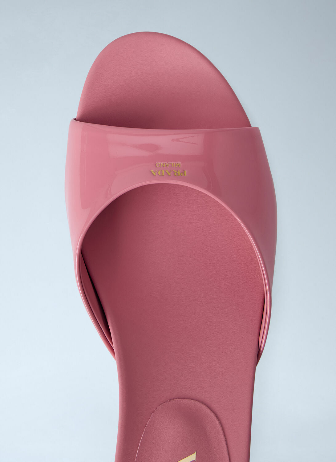 Prada Patent Leather Kitten Heel Mules