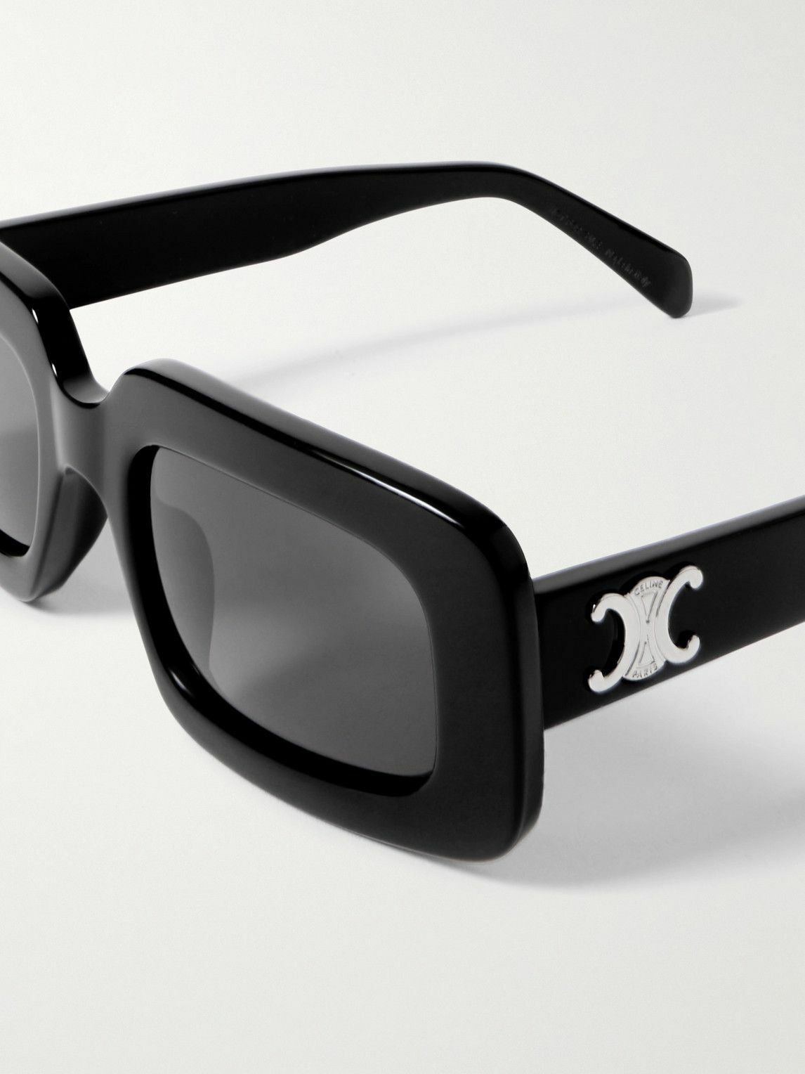 CELINE - Rectangular-Frame Acetate Sunglasses