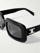 CELINE - Rectangular-Frame Acetate Sunglasses