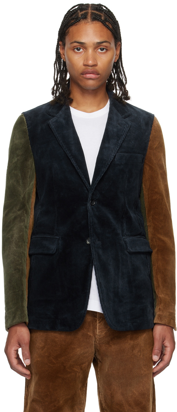 Comme des Garçons Shirt Navy Single-Breasted Blazer