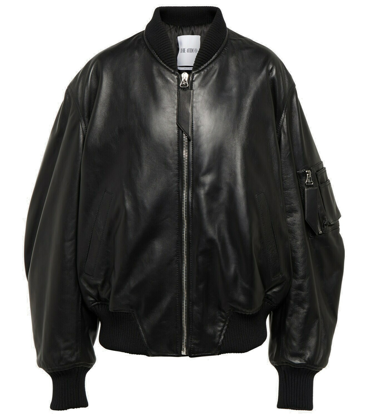The Attico - Anja leather bomber jacket The Attico