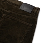 NN07 - Wilson Slim-Fit Stretch-Cotton Corduroy Trousers - Green