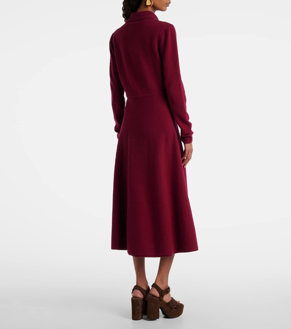 Etro Silk, wool, and cashmere shirt dress
