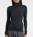 The Frankie Shop Utica Thin wool and silk turtleneck sweater