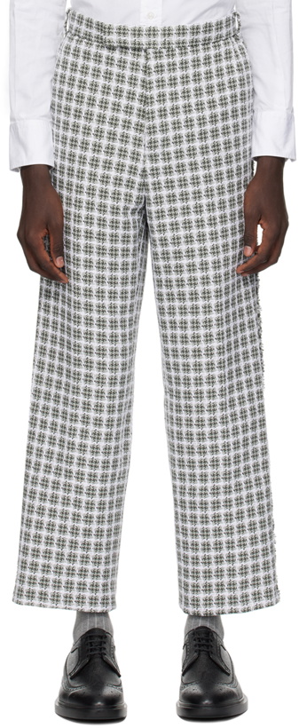 Photo: Thom Browne Gray & White Check Trousers