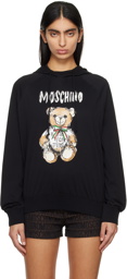 Moschino Black Archive Teddy Bear Hoodie
