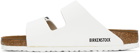 Birkenstock White Birko-Flor Arizona Sandals