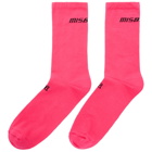 MISBHV Pink Logo Socks