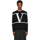 Valentino Black VLogo Sweater