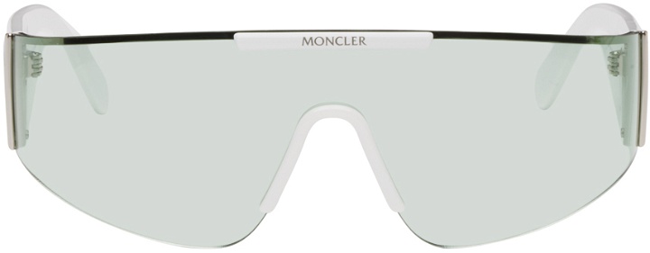 Photo: Moncler White Ombrate Sunglasses