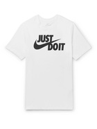 NIKE - Logo-Print Cotton-Jersey T-Shirt - White