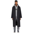 Fear of God Black Nylon Hooded Raincoat