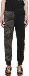 AAPE by A Bathing Ape Black Cotton Lounge Pants