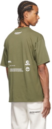 AAPE by A Bathing Ape Reversible Khaki Graphic T-Shirt