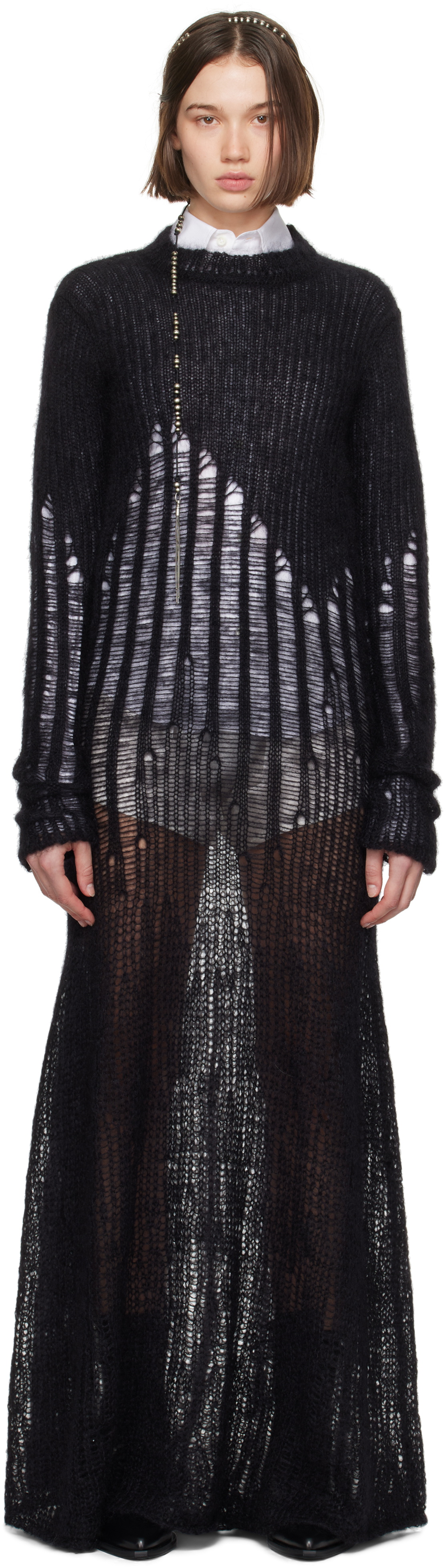 Ann Demeulemeester Black Cyntia Maxi Dress Ann Demeulemeester