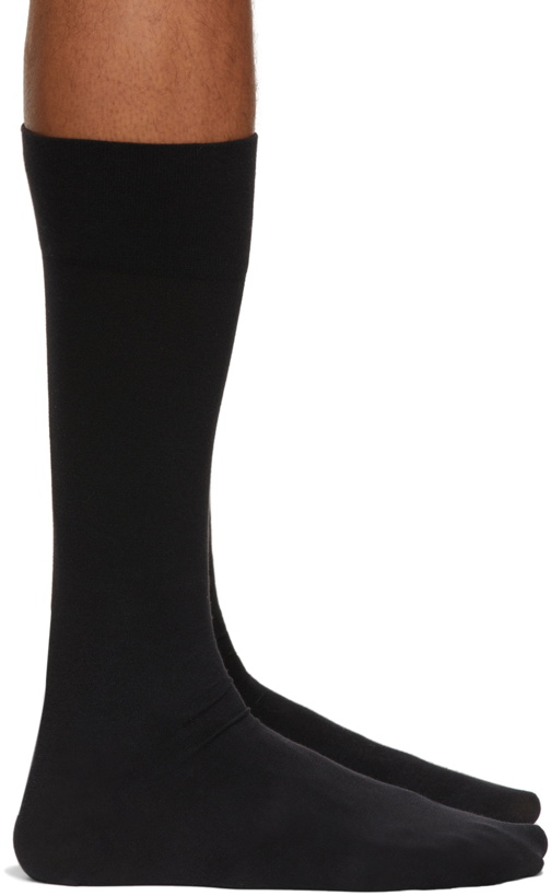 Photo: Wolford Black Cotton Knee-High Socks
