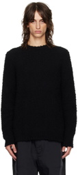 Comme des Garçons Homme Deux Black Brushed Wool Sweater