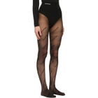 Balenciaga Black Logo Tights