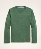Brooks Brothers Men's Supima Cotton Long-Sleeve Logo T-Shirt | Green