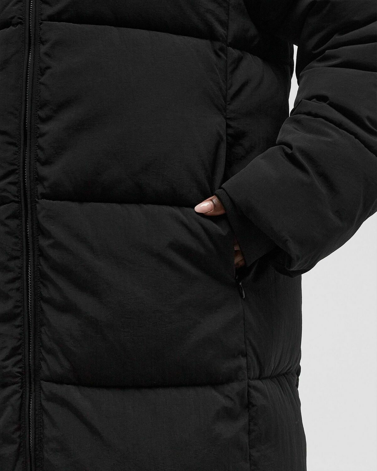 Daily Paper RELAXED LONG PUFFER Black Womens Down & Puffer Jacket