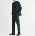 Brioni - Slim-Fit Silk-Twill Suit Trousers - Blue