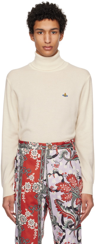 Photo: Vivienne Westwood Off-White Embroidered Turtleneck