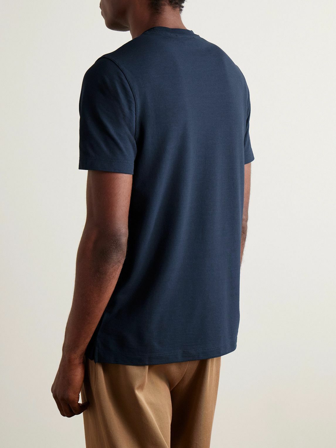 Incotex - Zanone Slim-Fit IceCotton T-Shirt - Blue