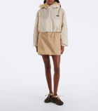 Miu Miu Cropped hooded shearling-trimmed jacket