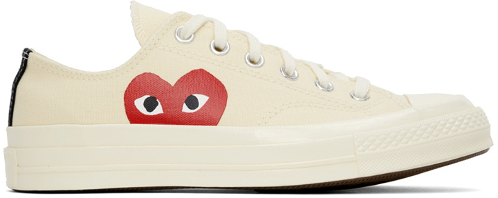 Photo: COMME des GARÇONS PLAY Off-White Converse Edition Chuck 70 Low Top Sneakers