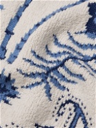 Alanui - Jacquard-Knit Cotton and Linen-Blend Cardigan - Neutrals